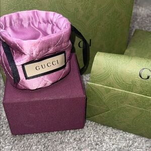 Gucci Pink Jewelry Pouch
